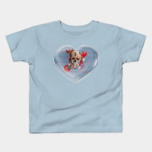 Skull Flower Power III Kids T-Shirt